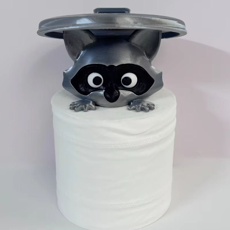 Home Bathroom Decor Ideas - การ์ตูนสร้างสรรค์ Raccoon ผู้ถือกระดาษชําระสัตว์น่ารักกระดาษผ้าเช็ดตัวผู้ถือห้องน้ําห้องครัวตกแต่งผู้ถือม้วนกระดาษ