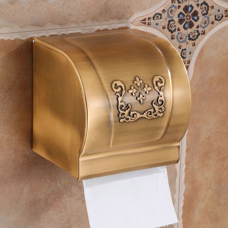 Home Bathroom Paper Towel Holder - ที่ใส่กระดาษทิชชู่ติดผนังห้องน้ำ ที่ใส่กระดาษเช็ดมือแบบตลับ ที่ใส่กระดาษชำระในบ้าน ที่ใส่กระดาษเช็ดปากในครัว A1