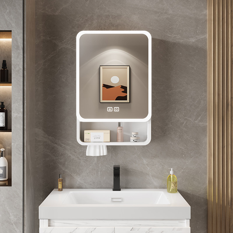 Home Bathroom Organizer - ออแกไนเซอร์ กระจก ตู้ห้องน้ำ ชั้นวางของ กระดาษตกแต่ง ตู้เก็บผลิตภัณฑ์ดูแลผิว