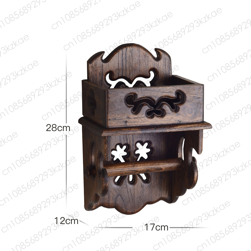 Home Bathroom Paper Towel Holder - ที่ใส่กระดาษทิชชู่ไม้ ชั้นวางของในห้องน้ำ กล่องใส่กระดาษทิชชู่ ติดผนังบ้าน ชั้นวางของในห้องน้ำ