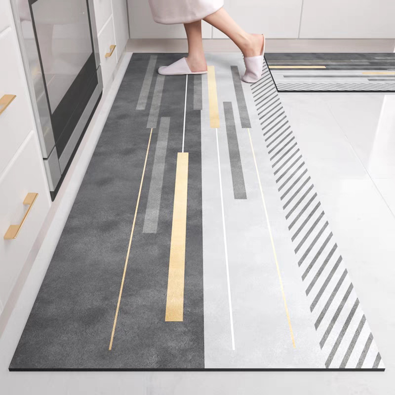 Home Bathroom Design Simple - พรมกำมะหยี่คริสตัล VIKAMA ดีไซน์เรียบง่าย ทนทาน ทำความสะอาดง่าย เหมาะสำหรับห้องครัว