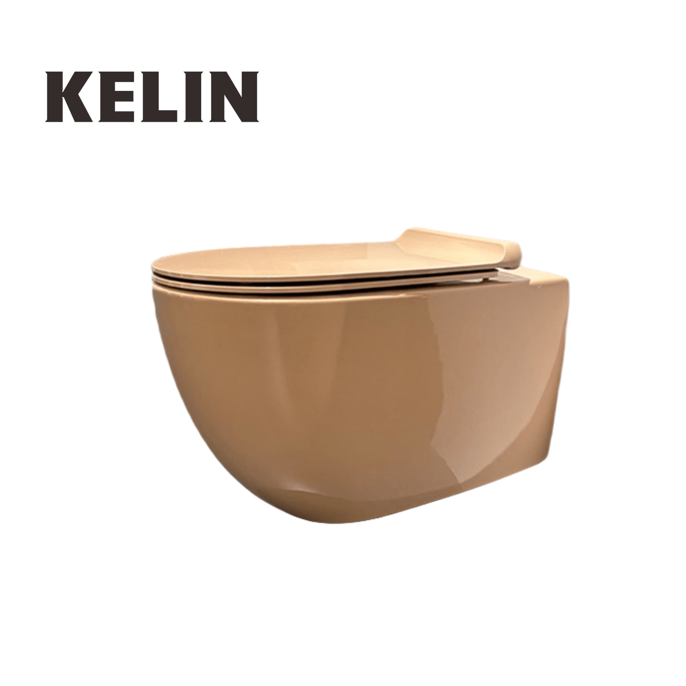 Home For Bathroom - โถสุขภัณฑ์แบบแขวนผนังทรงไข่ รุ่น KELIN สไตล์โมเดิร์นใหม่ ระบบชำระล้างแบบ Washdown