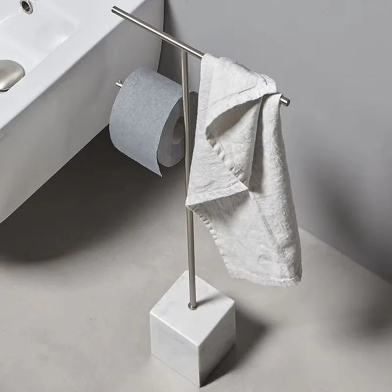 Home Bathroom Paper Towel Holder - สแตนเลสหรูหราห้องน้ําชั้นวางของกระดาษผ้าเช็ดตัวผู้ถือ Punch-ฟรี Modern Creative Paper Storage