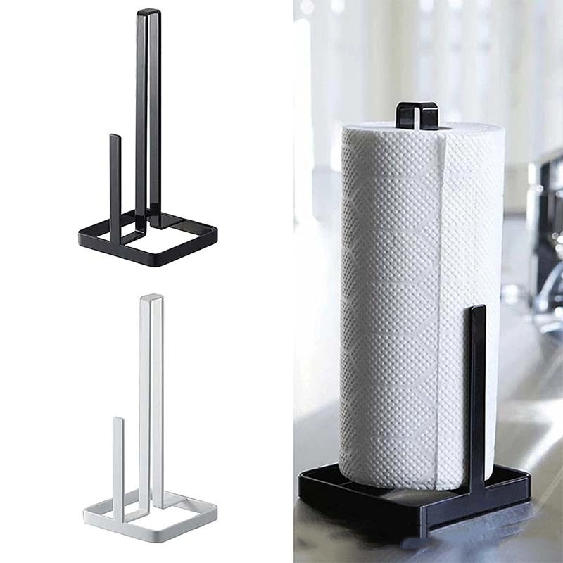 Home Bathroom Paper Towel Holder - ห้องครัวแบบพกพาเครื่องมือม้วนกระดาษผ้าเช็ดตัวผู้ถือเนื้อเยื่อห้องน้ําขาตั้งเงินผ้าเช็ดปาก Rack Home Storage อุปกรณ์เสริมขนาดเล็ก
