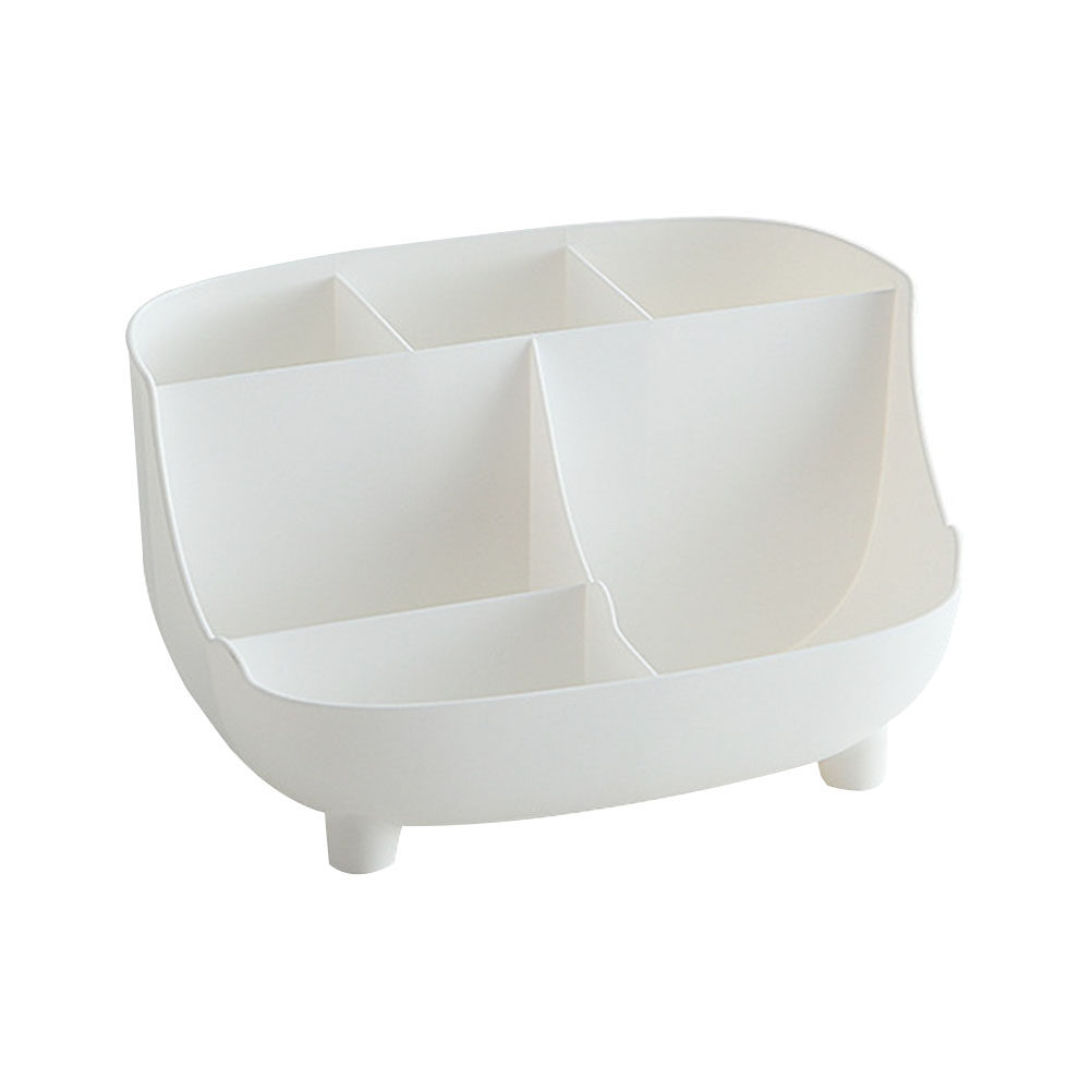 Home Bathroom Organizer - กล่องเก็บเครื่องเขียนอเนกประสงค์ กล่องจัดระเบียบบนโต๊ะทำงาน กล่องใส่ของจุกจิกพลาสติกสำหรับบ้าน สำนักงาน ห้องน้ำ ขนาดใหญ่