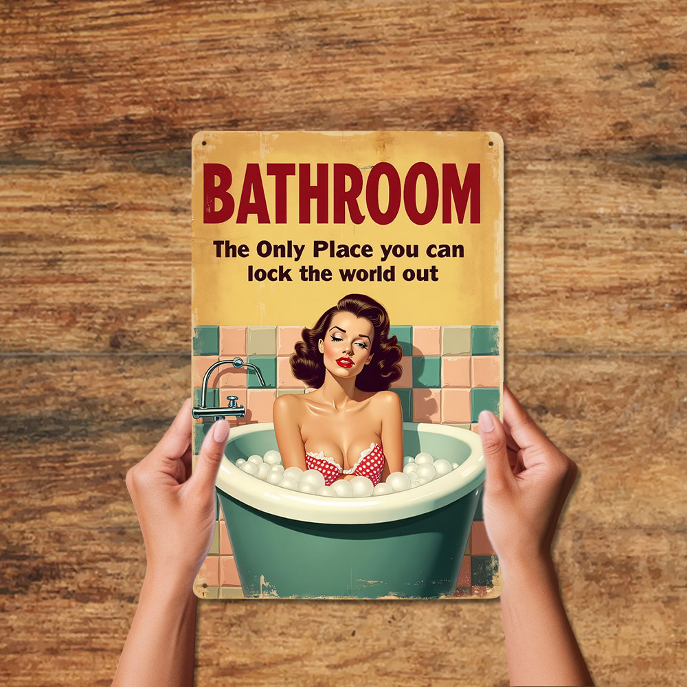 กฎห้องน้ำตลกๆ ป้ายโลหะวินเทจ ข - Home Bathroom Decor Ideas บทวิจารณ์และราคา