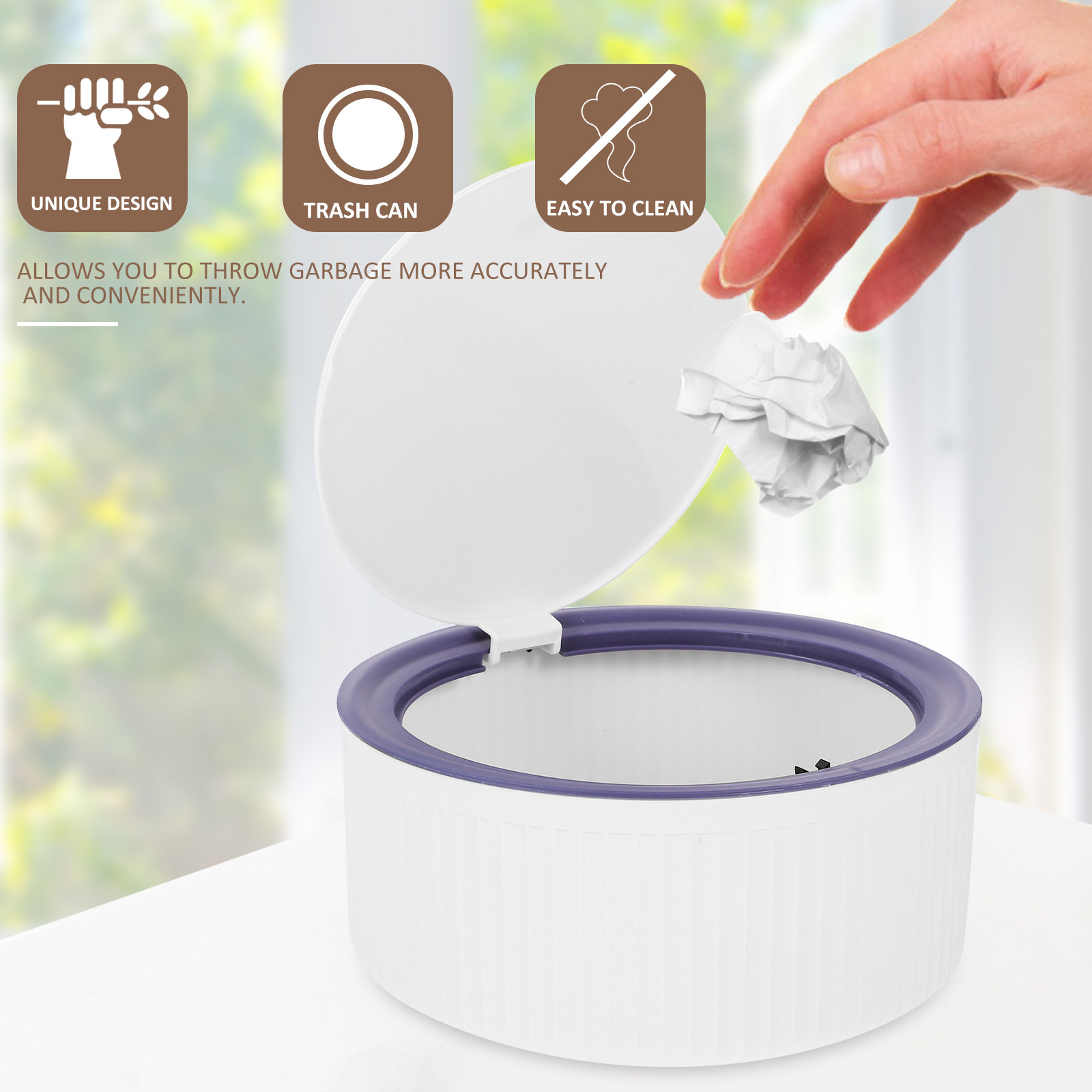 ถังขยะตั้งโต๊ะขนาดกะทัดรัด ประ - Home Bathroom Design Simple บทวิจารณ์และราคา