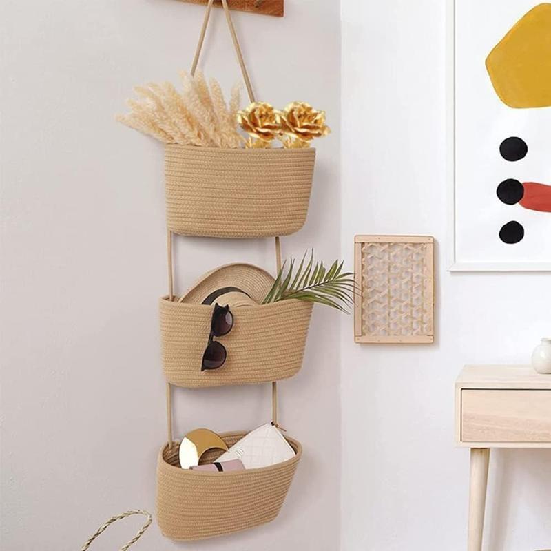 ตะกร้าเก็บของแบบแขวน 3 ชั้น ทำ - Home Bathroom Organizer บทวิจารณ์และราคา