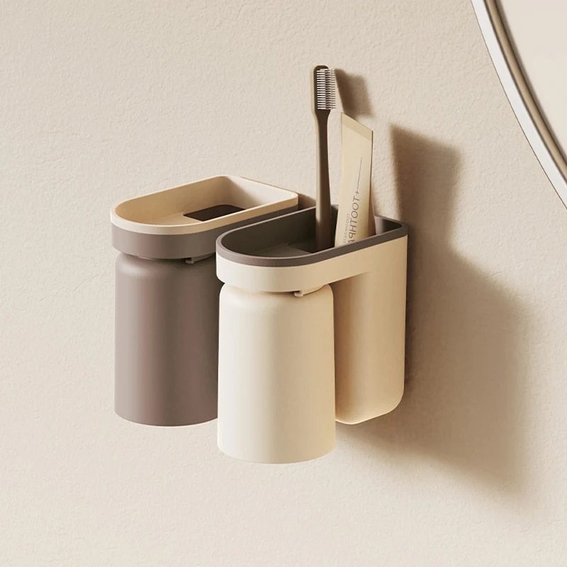 ชั้นเก็บแปรงสีฟันนวัตกรรมใหม่1 - Home Bathroom Organizer บทวิจารณ์และราคา