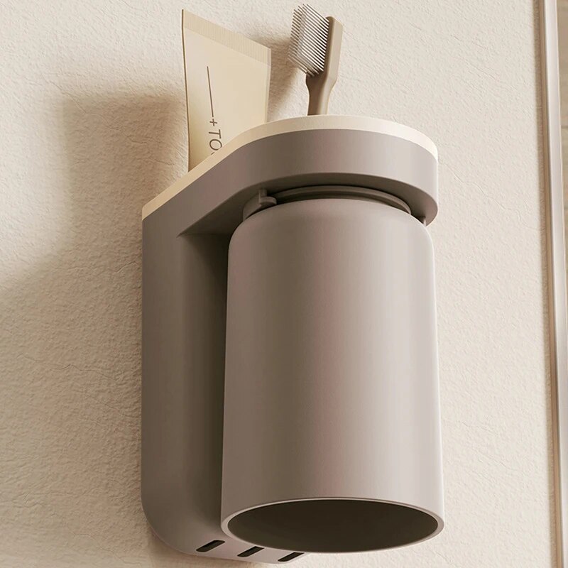 ชั้นเก็บแปรงสีฟันนวัตกรรมใหม่1 - Home Bathroom Organizer บทวิจารณ์และราคา