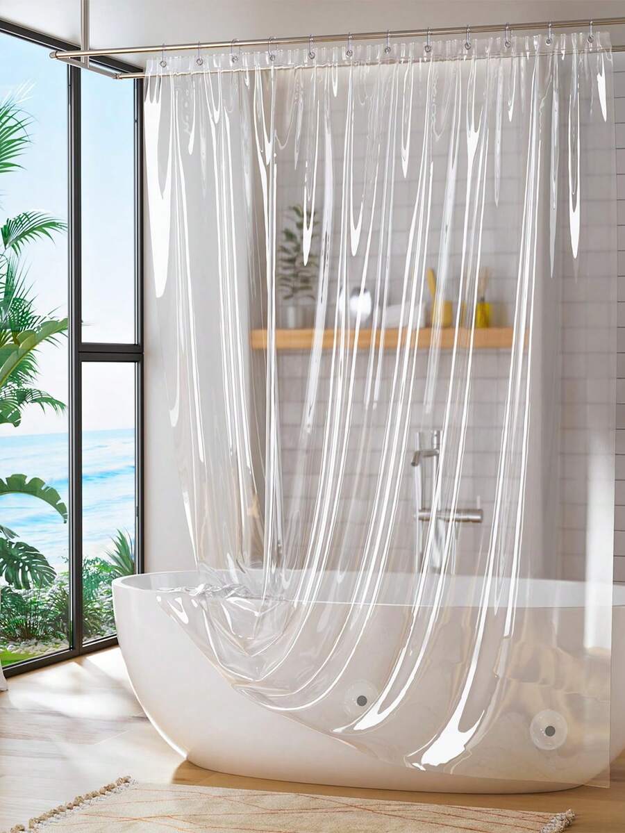 1 ชิ้น ผ้าม่านห้องน้ำกันน้ำใส  - Home For Bathroom บทวิจารณ์และราคา