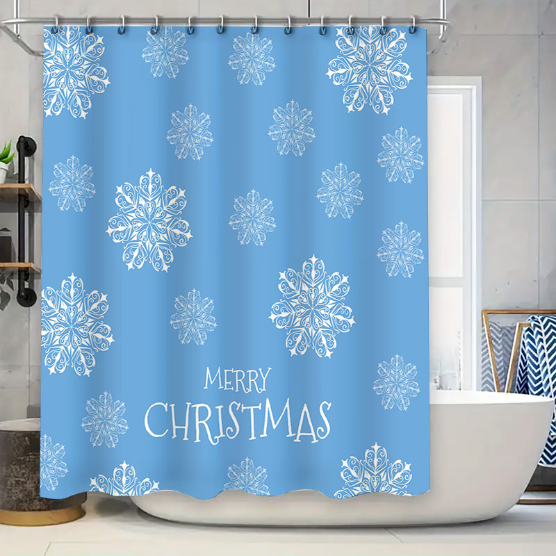 คริสต์มาสผ้าม่านหิมะเกล็ดหิมะส - Home Bathroom Decor Ideas บทวิจารณ์และราคา