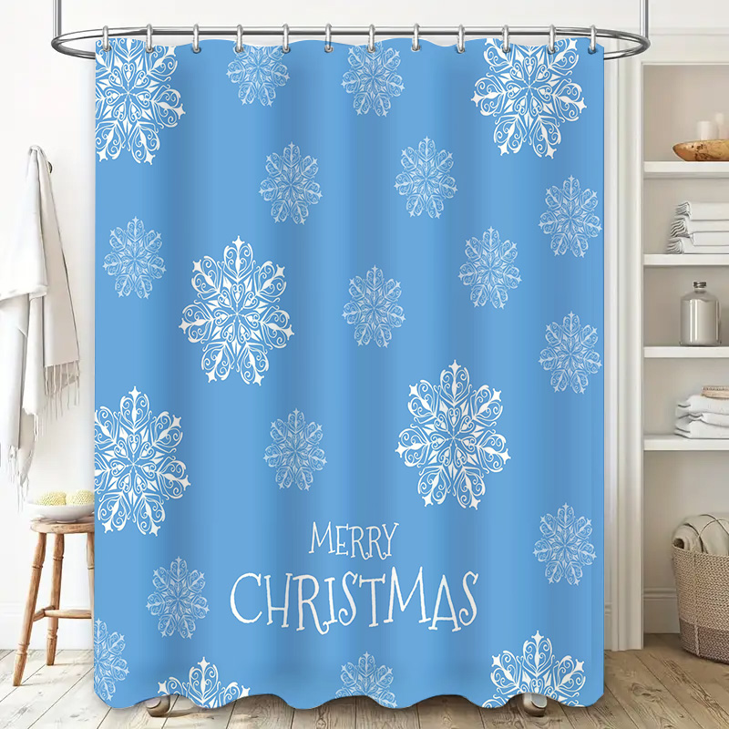 คริสต์มาสผ้าม่านหิมะเกล็ดหิมะส - Home Bathroom Decor Ideas บทวิจารณ์และราคา