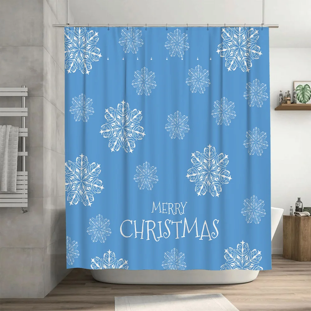 คริสต์มาสผ้าม่านหิมะเกล็ดหิมะส - Home Bathroom Decor Ideas บทวิจารณ์และราคา