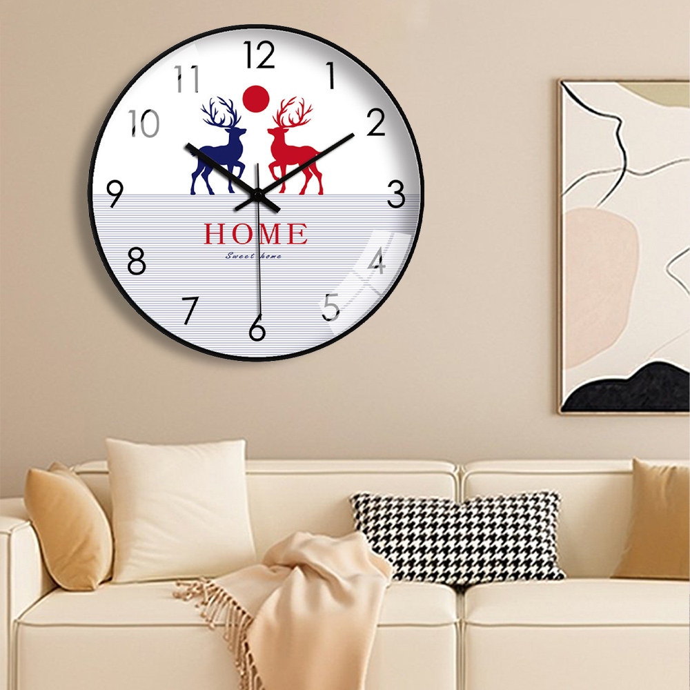 นาฬิกาแขวนผนังลายกวาง ดีไซน์เร - Home Bathroom Design Simple บทวิจารณ์และราคา