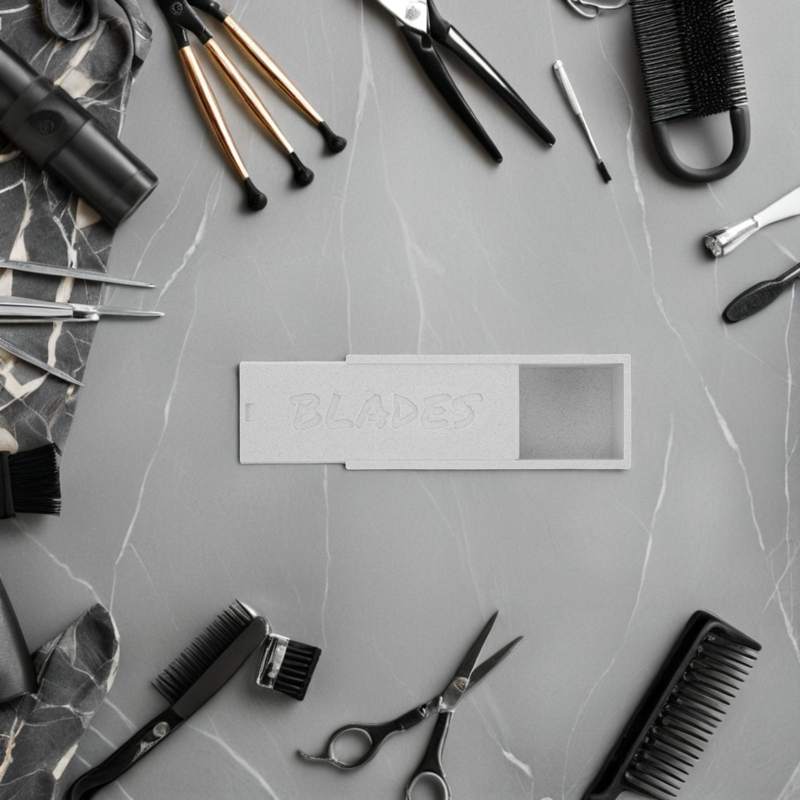 กล่องเก็บใบมีดปัตตาเลี่ยนแบบสอ - Home Bathroom Organizer บทวิจารณ์และราคา