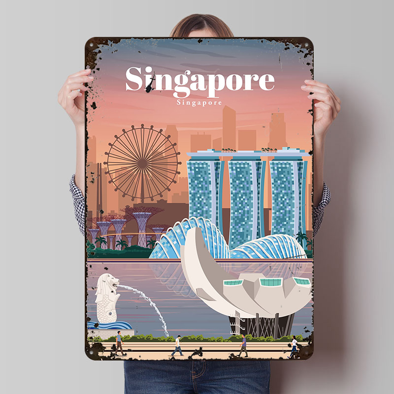 โปสเตอร์พิมพ์ลายการเดินทางไปสิ - Home And Bathroom Singapore บทวิจารณ์และราคา