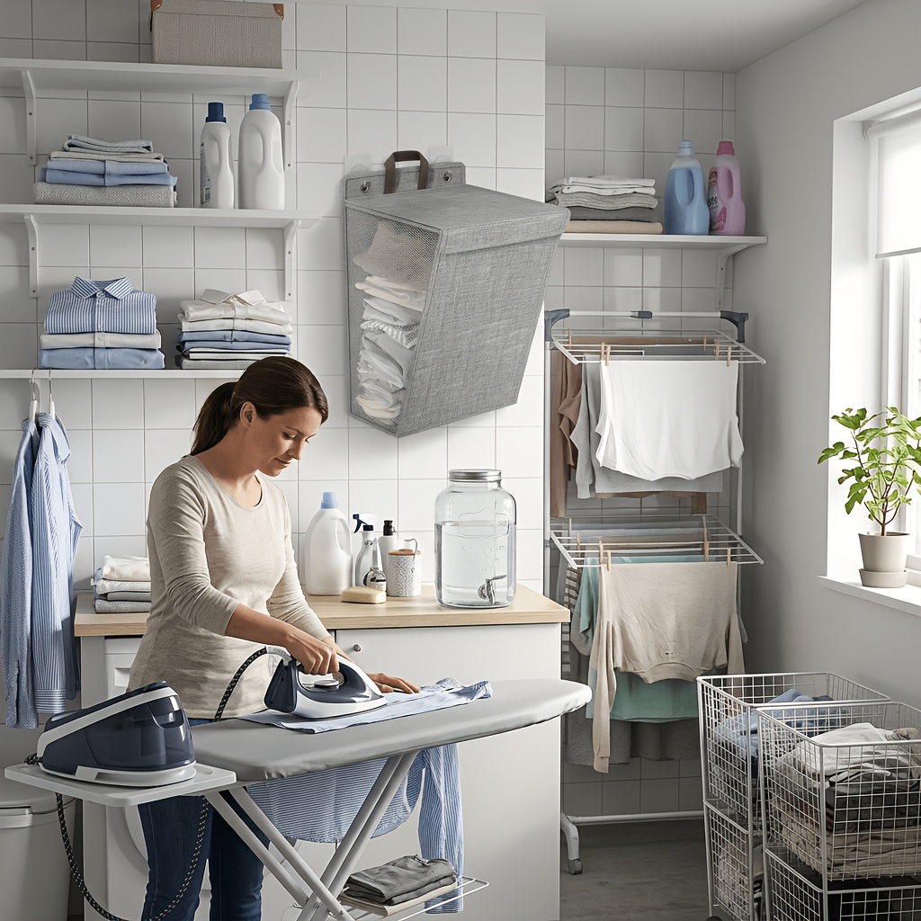 ตะกร้าผ้าแบบแขวนผนัง ตาข่าย พั - Home Bathroom Organizer บทวิจารณ์และราคา