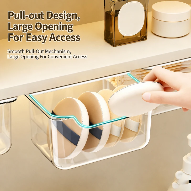กล่องเก็บของแบบใส 2 ชิ้น กล่อง - Home Bathroom Organizer บทวิจารณ์และราคา