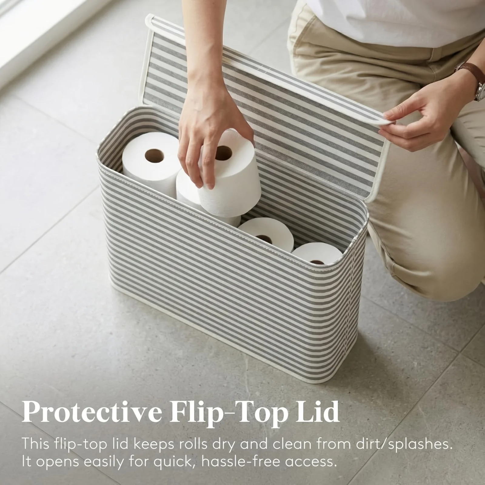 ตะกร้าเก็บของในห้องน้ำ ที่ใส่ก - Home Bathroom Paper Towel Holder บทวิจารณ์และราคา