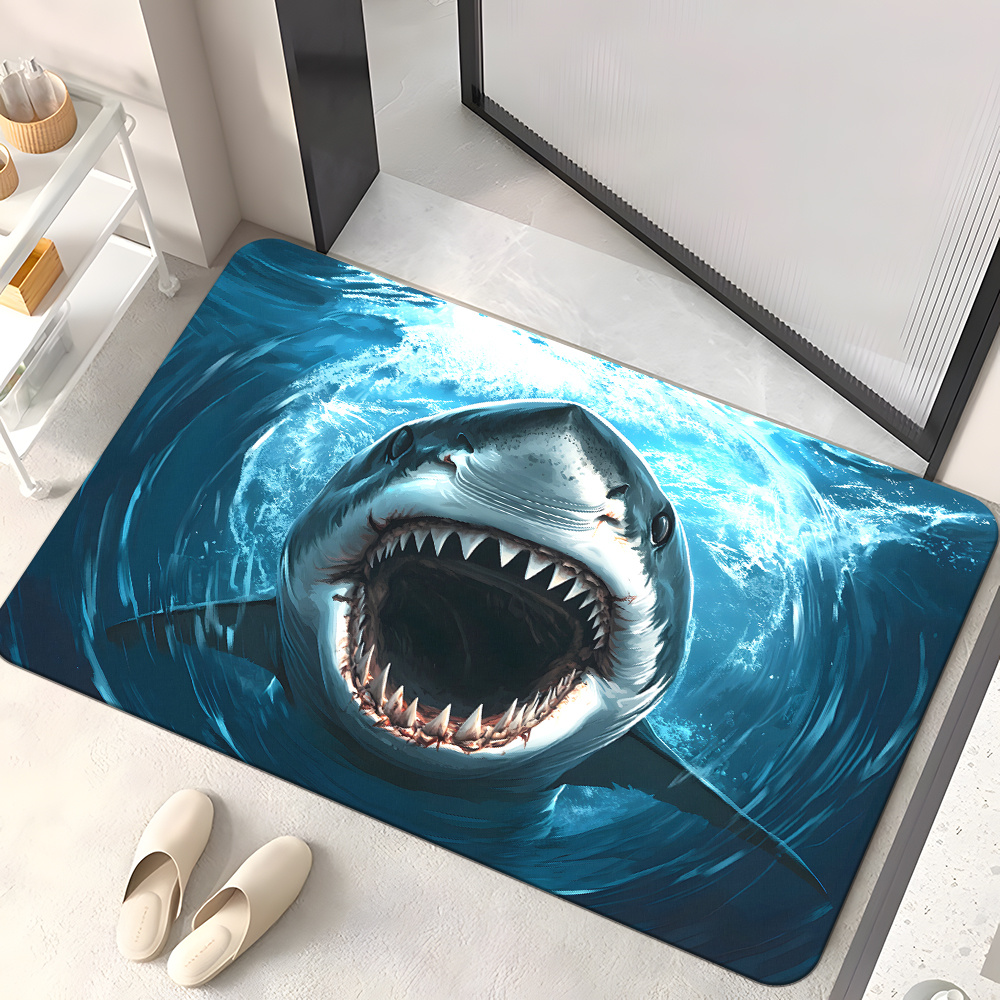 พรมเช็ดเท้าลายฉลาม ทนทาน สไตล์ - Home Bathroom Decor Ideas บทวิจารณ์และราคา