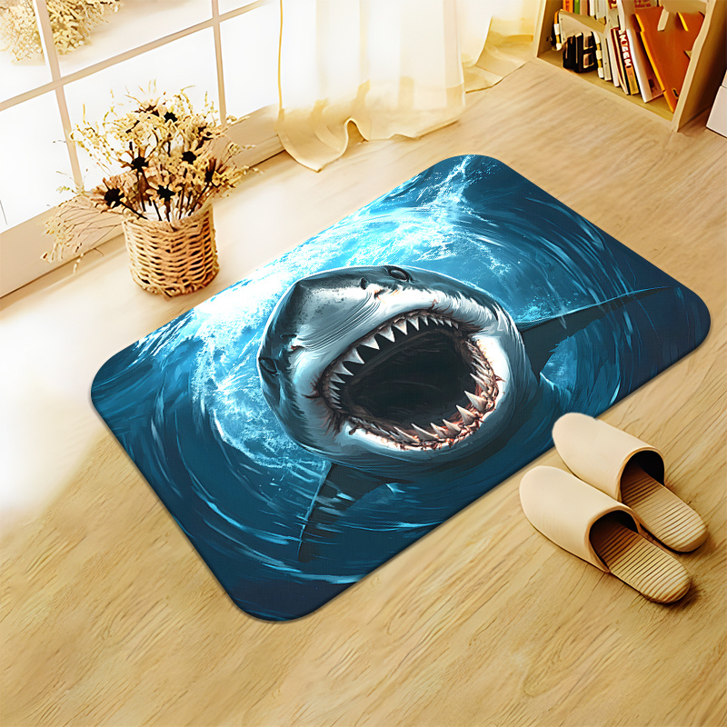 พรมเช็ดเท้าลายฉลาม ทนทาน สไตล์ - Home Bathroom Decor Ideas บทวิจารณ์และราคา
