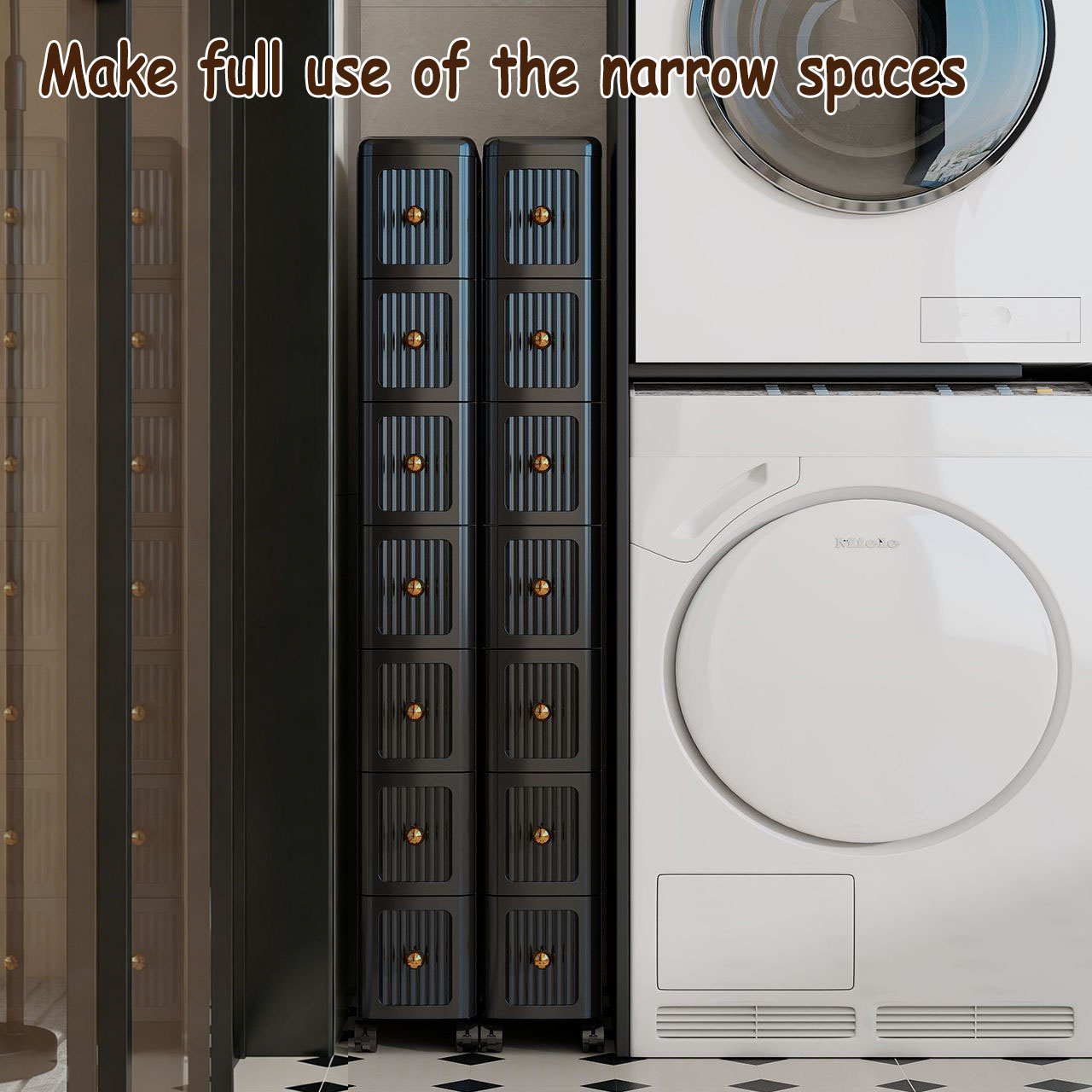 ตู้เก็บของแบบลิ้นชักช่องแคบ 15 - Home Bathroom Organizer บทวิจารณ์และราคา