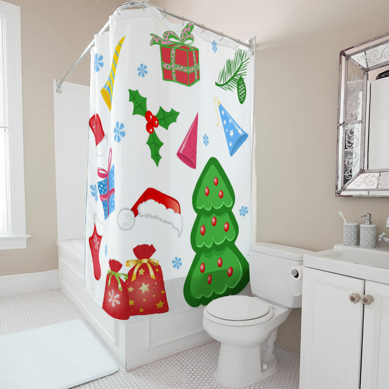 ม่านกั้นอาบน้ำลายกวางในป่าคริส - Home Bathroom Decor Ideas บทวิจารณ์และราคา