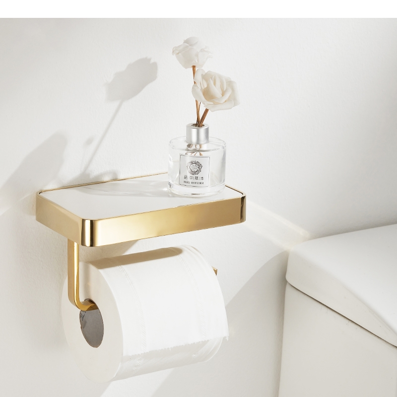 ที่ใส่กระดาษทิชชูโลหะ ชั้นวางก - Home Bathroom Paper Towel Holder บทวิจารณ์และราคา