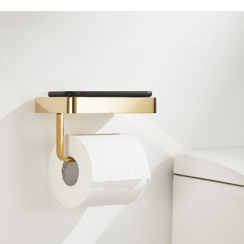 ที่ใส่กระดาษทิชชูโลหะ ชั้นวางก - Home Bathroom Paper Towel Holder บทวิจารณ์และราคา