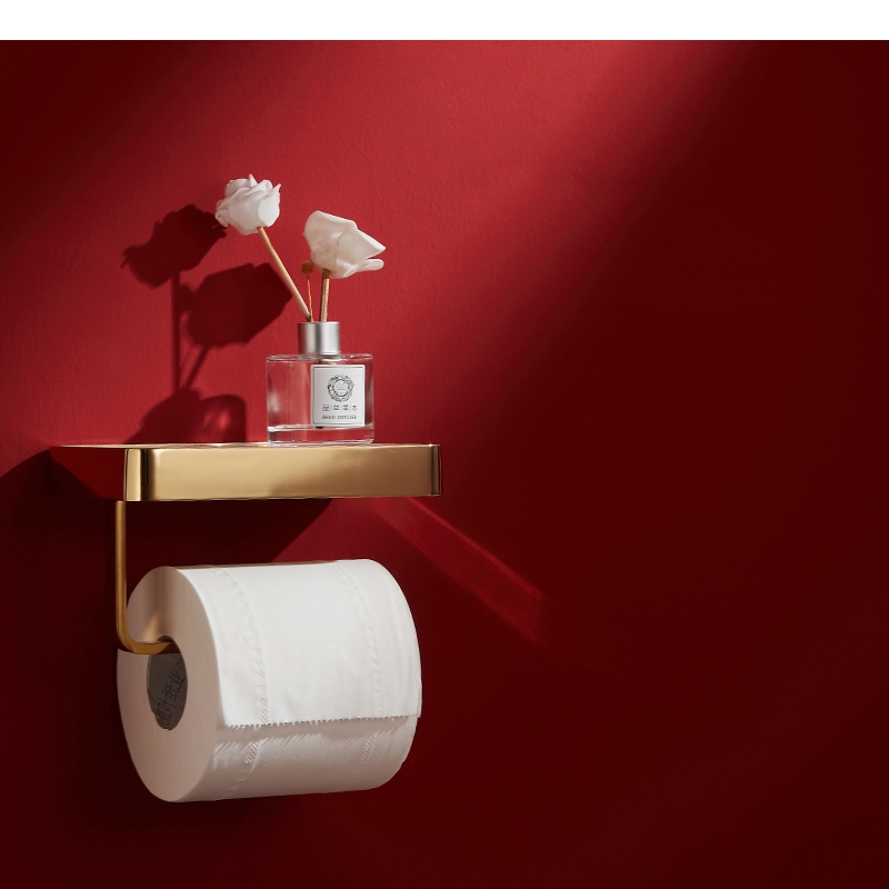 ที่ใส่กระดาษทิชชูโลหะ ชั้นวางก - Home Bathroom Paper Towel Holder บทวิจารณ์และราคา
