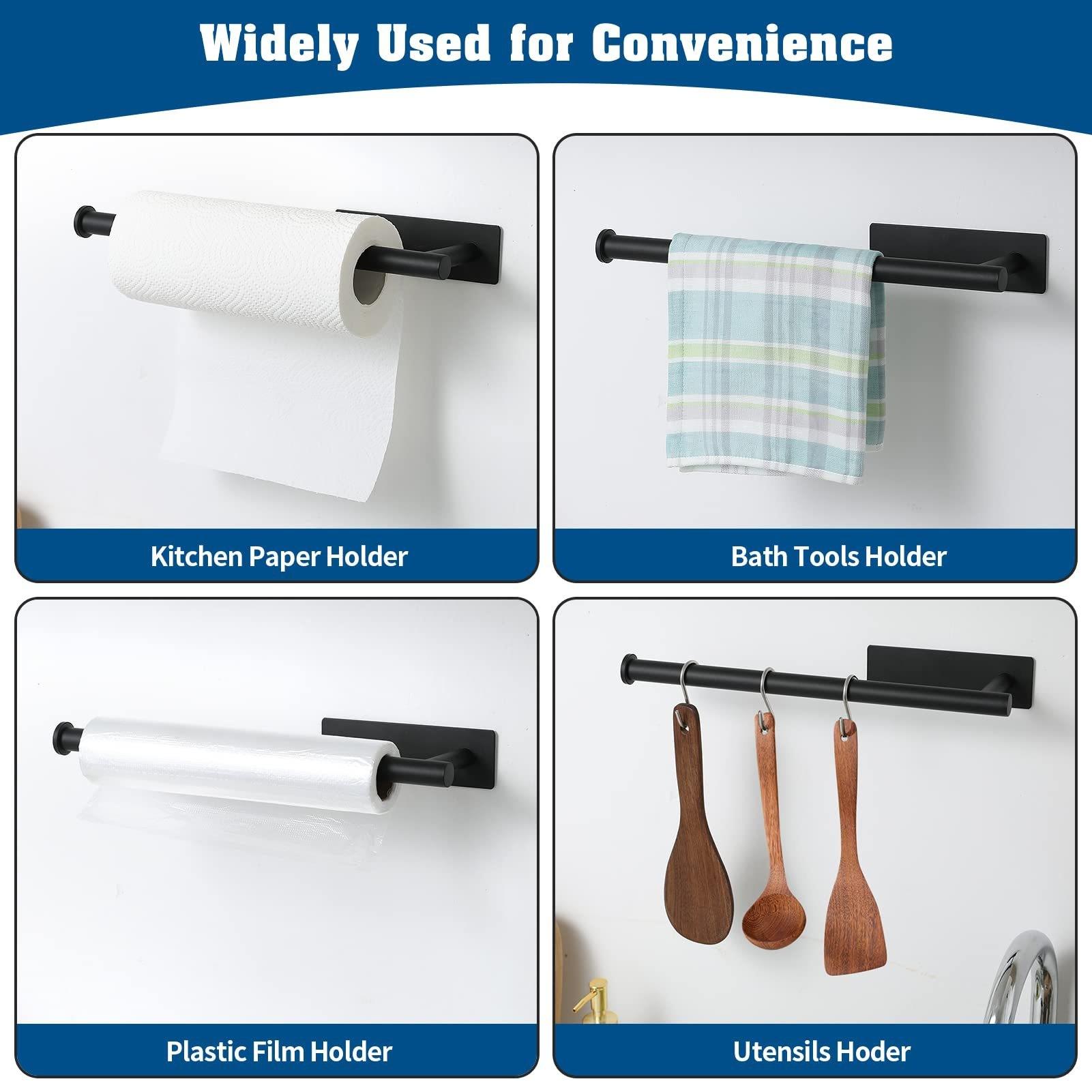 ราวแขวนผ้าเช็ดตัวติดผนังสแตนเล - Home Bathroom Paper Towel Holder บทวิจารณ์และราคา