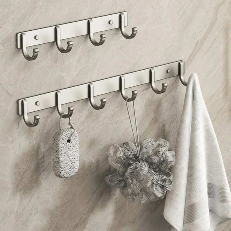 ตะขอแขวนติดผนังอะลูมิเนียม – ต - Home Bathroom Organizer บทวิจารณ์และราคา