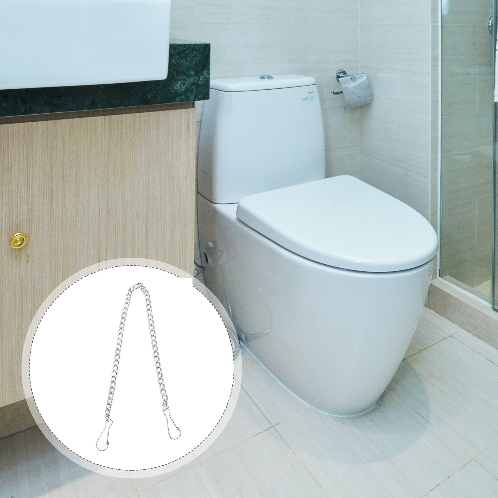 ชุดโซ่ยกฝาชักโครกสแตนเลส 6 ชิ้ - Home Bathroom Upgrades บทวิจารณ์และราคา