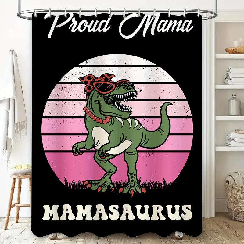 Stylish Mama ไดโนเสาร์ผ้าม่านเ - Home Bathroom Decor Ideas บทวิจารณ์และราคา
