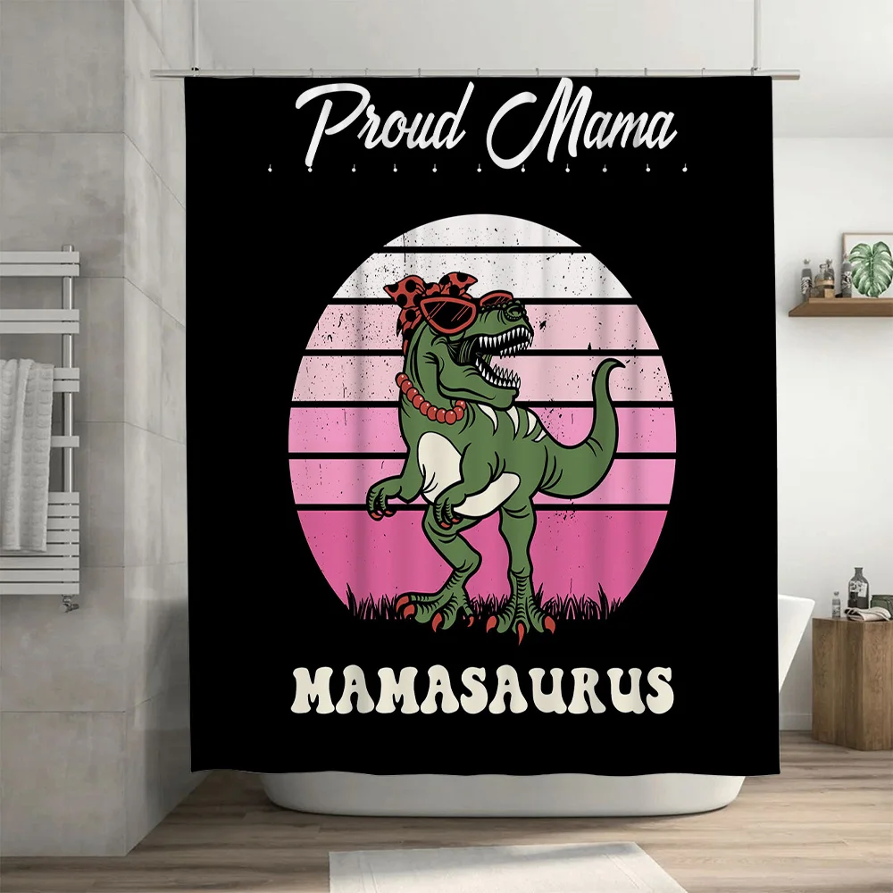 Stylish Mama ไดโนเสาร์ผ้าม่านเ - Home Bathroom Decor Ideas บทวิจารณ์และราคา